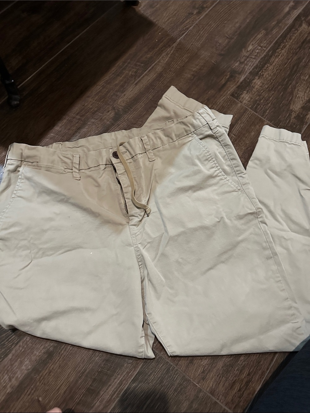 Men's Beige Casual Pants - Lightweight Everyday Wear